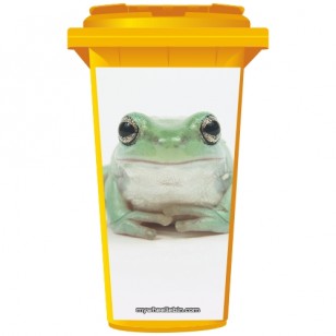 Cool Frog Wheelie Bin Sticker Panel